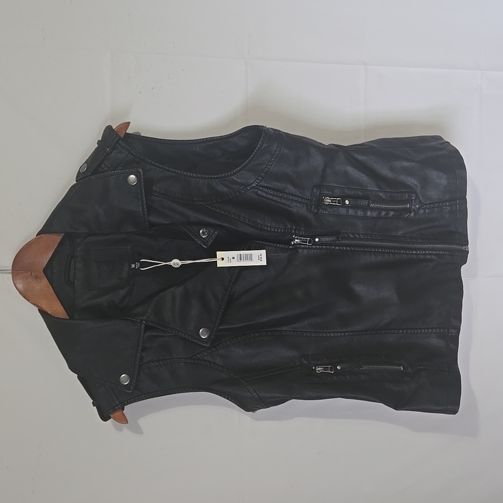 Max Studio Faux Leather Vest